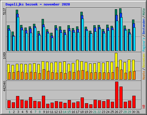 Dagelijks bezoek - november 2020